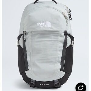 The North Face Recon Light Gray and Black Backpack